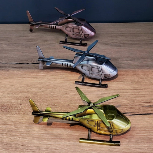 Dekoratif Metal Helikopter