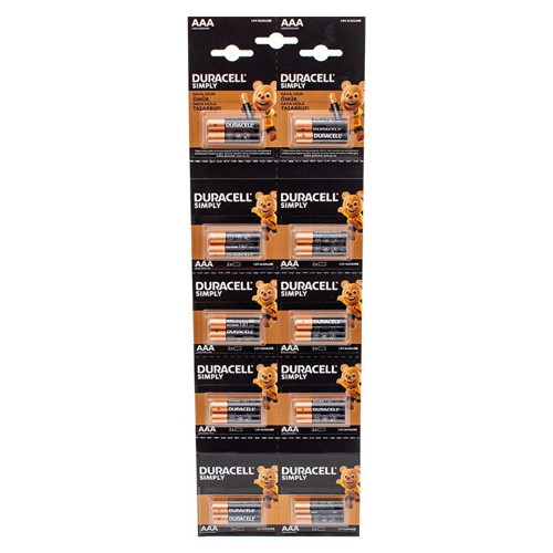 1.5V İnce AAA 20'li Alkalin Pil LR03/MN20