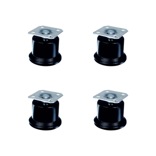 Bekleme Ayak Tablalı - 50MM - Siyah HKS280 - 4 Adet