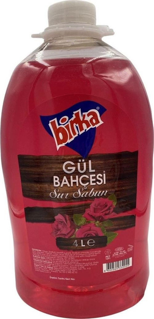 Sıvı El Sabunu, 4 Adet x 4000 ml., Gül Kokulu
