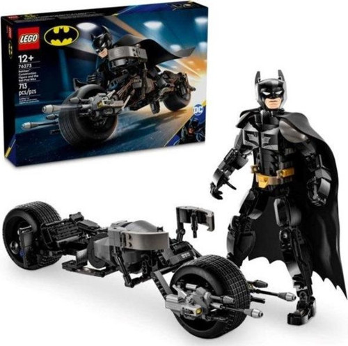 Batman Batman İnşaat Figürü ve Yarasa Pod Bisikleti 76273