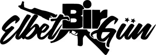 Elbet Bir Gün Sticker (Oto-Motor-Laptop-Duvar-Dekor) 10 x 3 cm
