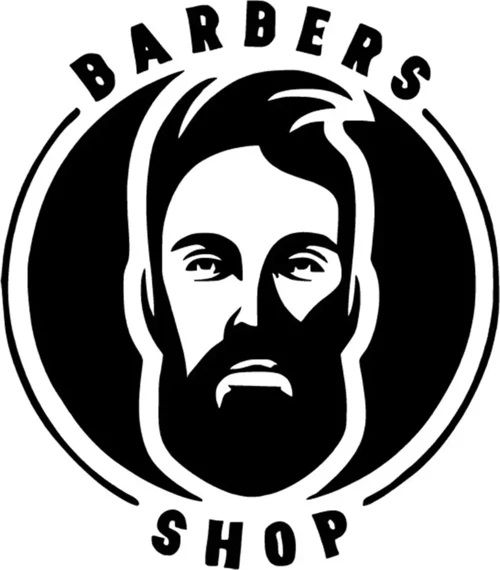 Barbers Shop Sticker (Oto-Motor-Laptop-Duvar-Dekor) 10 x 11 cm