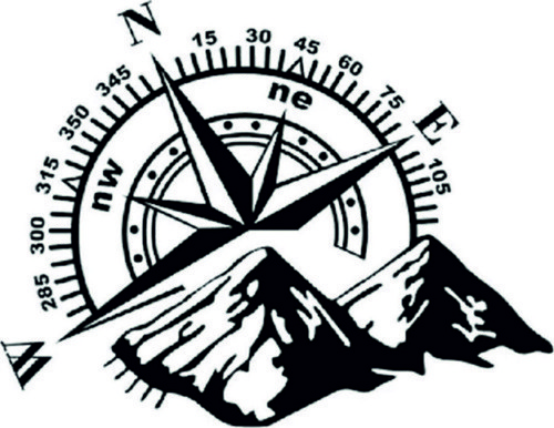 Pusula Dağ Off Road (Oto-Motor-Laptop-Duvar-Dekor) 10 x 7 cm