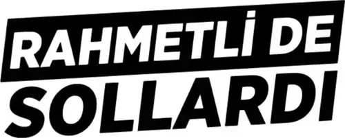 Rahmetli de Sollardı Sticker (Oto-Motor-Laptop-Duvar-Dekor) 10 x 4 cm