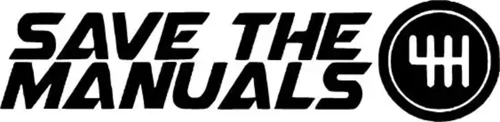 Save The Manuals Sticker (Oto-Motor-Laptop-Duvar-Dekor) 10 x 3 cm