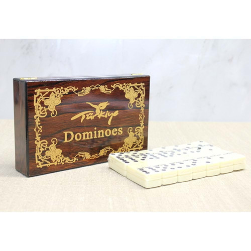 Ahşap Kutulu Domino Oyunu