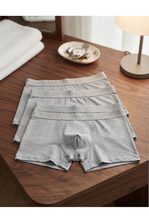 Erkek Nefes Alan Kumaş Bambu Boxer / 4 Adet