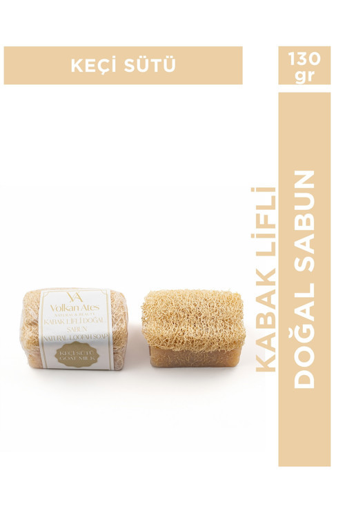 Keçi Sütü Kabak Lifli Sabun 130 Grk Lifli Doğal Sabun 130 gr