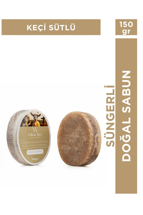 Keçi Sütü Süngerli Sabun 130 Gr