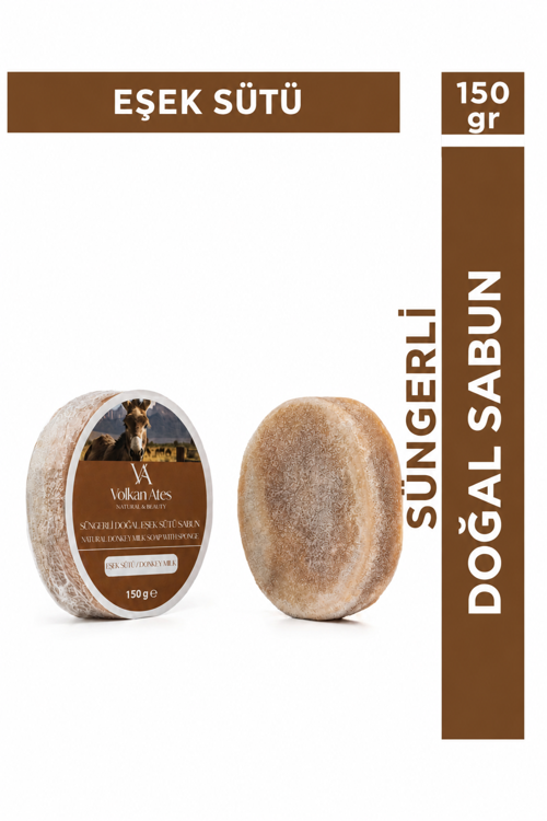 Eşek Sütü Süngerli Doğal Sabun 150 gr