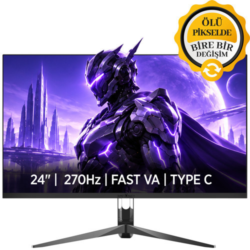 Avero A50 24'' 270Hz 0.5Ms Fast VA FHD Type C/DP/HDMI RGB Gaming Monitör (Ölü Pikselde Anında Değişim)