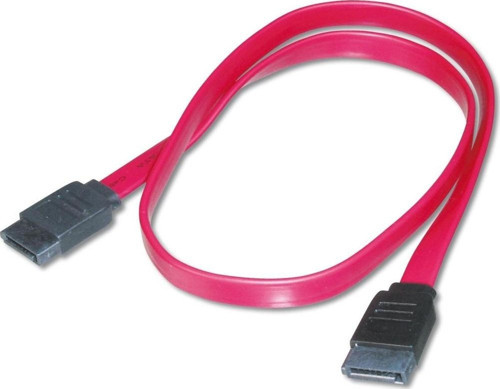 AK-400100-005-R SATA Bağlantı Kablosu, SATA 7pin Dişi - SATA 7pin Dişi, zırhsız, AWG26, 0.50 metre