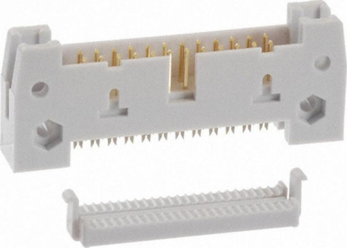 AWH 20G-0202 Pcb Konnektör, 20 Pin Erkek, Altın Kaplama, Uzun Kilitli