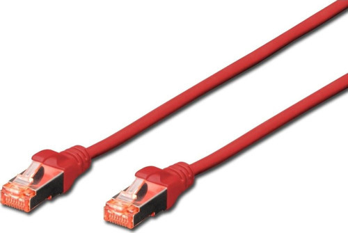 DK-1644-0025/R Digitus Cat.6 Patch Kablo, S-FTP, Halogenfree, AWG 27/7, 0.25 metre, Kırmızı Renk