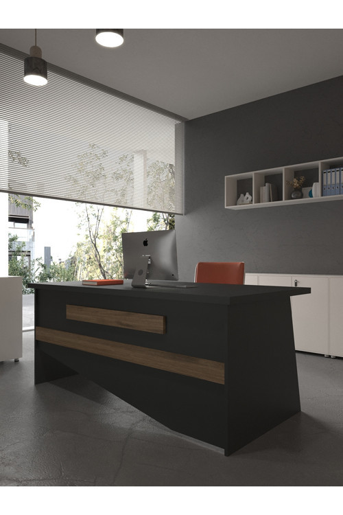 Karnaval Ofis Masası - OFİS-10-4-2-140X75 Beyaz - Ceviz