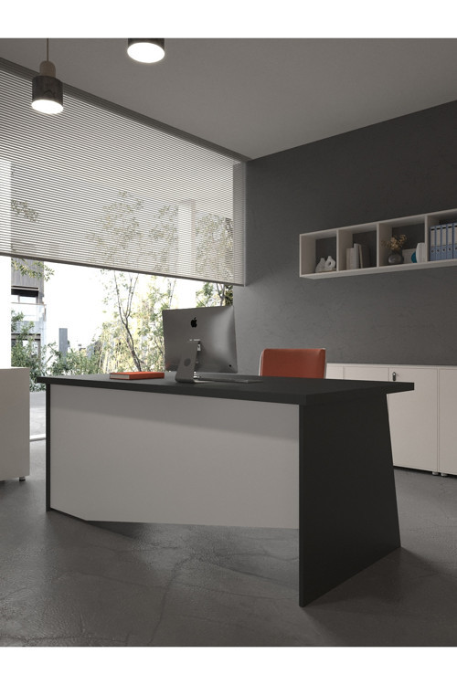 Karnaval Ofis Masası - OFİS-5-4-1-180X60 Beyaz - Beyaz