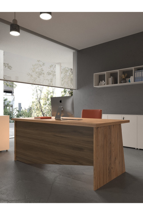 Karnaval Ofis Masası - OFİS-5-6-2-180X60 Beyaz - Ceviz