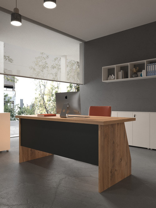 Karnaval Ofis Masası - OFİS-2-6-4-120X90 Beyaz - Antrasit