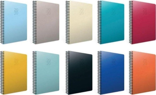 2020 Haftalık Ajanda Spiralli 20X28 Sert Kapak 422-Sek