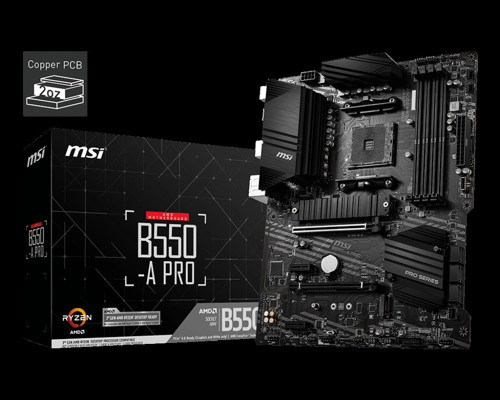 B550-A PRO DDR4 3200MHZ 1XHDMI 1XDP 2XM.2 USB 3.2 ATX AM4 (AMD 5000/4000G/3000 SERİLERİ İLE UYUM