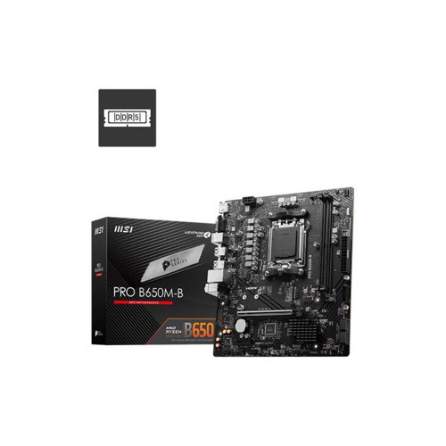 PRO B650M-B DDR5 6800MHZ 1XVGA 1XHDMI 1XM.2 USB 3.2 MATX AM5 (AMD AM5 9000/8000/7000 SERİLERİ İL