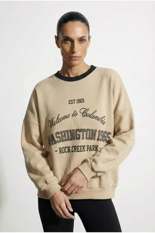 Nakış Detaylı Kadın Sweatshirt