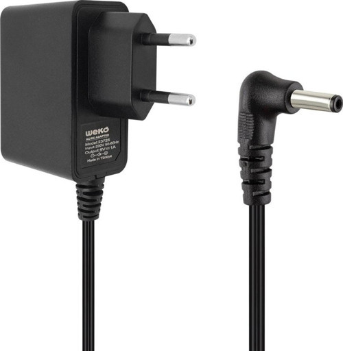 5 VOLT - 1 AMPER 3.5*1.35 UÇLU YERLİ ÜRETİM PLASTİK KASA PRİZ TİPİ ADAPTÖR (2818)