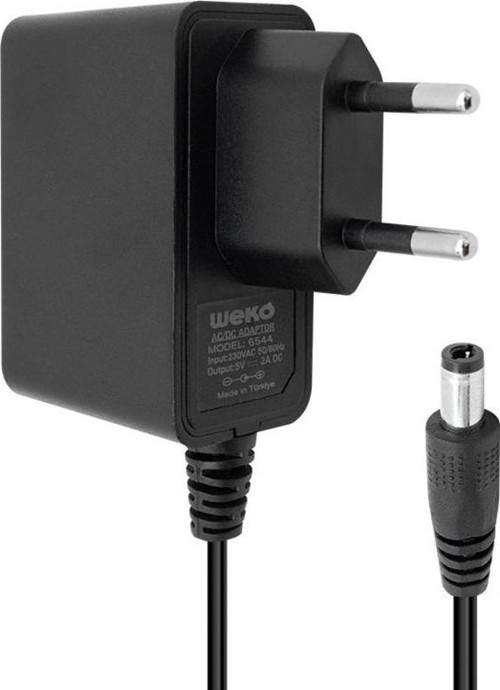 5 VOLT - 2 AMPER -10 WATT 5.5*2.5 UÇLU PLASTİK KASA PRİZ TİP ADAPTÖR KUTULU YERLİ ÜRETİM (2818)