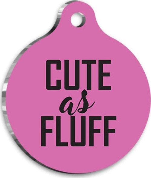 Cute As Fluff Kedi Köpek Künyesi Xlarge 3,3 X 5 Cm