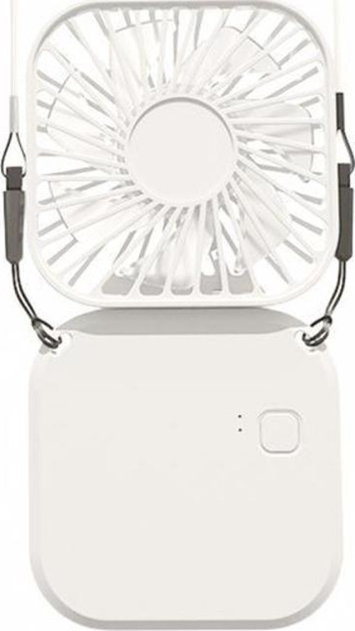 F-05 Mini Fan Tutmalı Şarjlı 3 Kademeli Vantilatör Klima Soğutucu Fan Beyaz