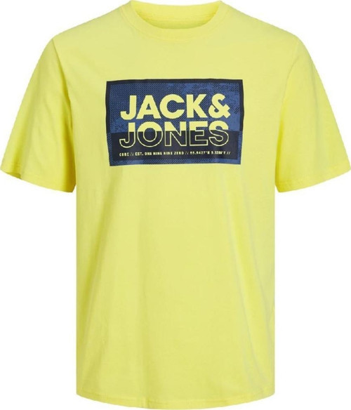 12253442 Jcologan Tee SS Crew Neck SS24 Ln Sarı