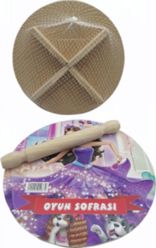 24CM RESİMLİ AHŞAP OYUN SOFRASI EKMEK TAHTA (2818)