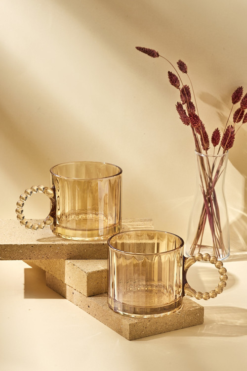 Ringo Line 325 Ml 2'Lı Cam Kupa Çay Kahve Bardağı 15176 BAL