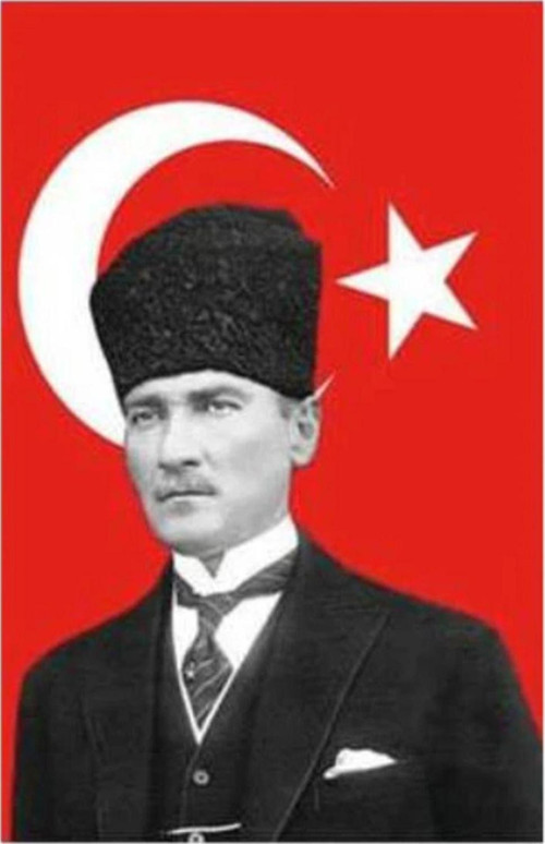 Atatürklü Saten Türk Bayrağı 100X150 Cm