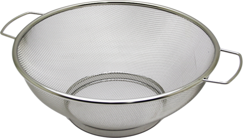 24CM METAL KULPLU ÇELİK İNCE TEL SEPET SÜZGEÇ (2818)