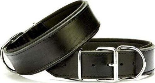 Dayanıklı Deri Köpek Boyun Tasması Small Siyah 5x50-60 Cm