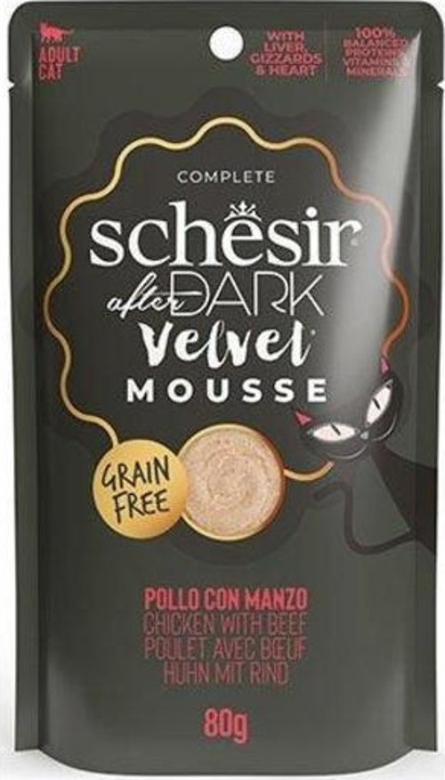 After Dark Pouch Tavuklu ve Sığır Etli Tahılsız Yetişkin Kedi Konservesi 80 Gr