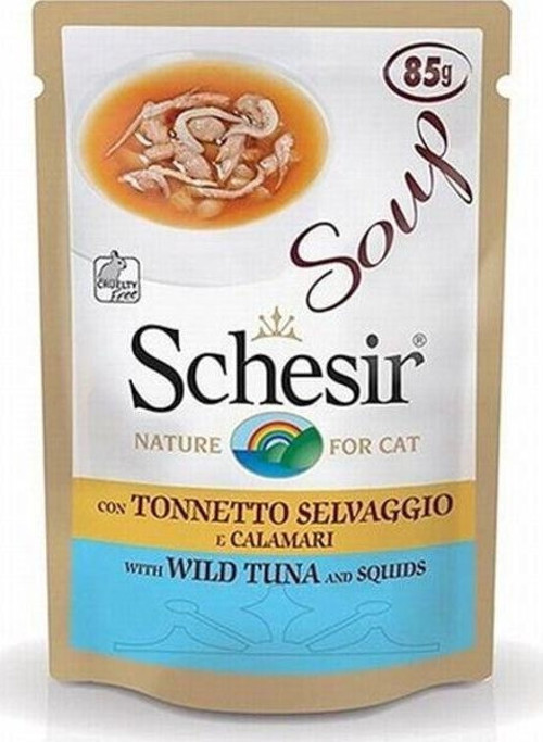 Ton Balıklı ve Kalamarlı Tahılsız Kedi Çorbası 85 Gr