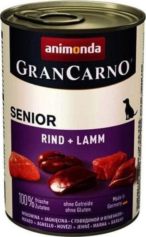 Gran Carno Senior Kuzu Etli Yaşlı Köpek Konservesi 400 Gr