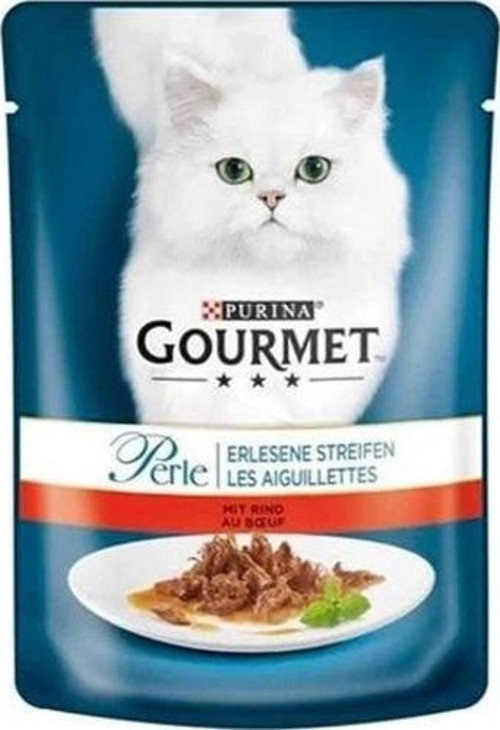 Perle Izgara Sığır Etli Yetişkin Kedi Konservesi 12 Adet 85 Gr