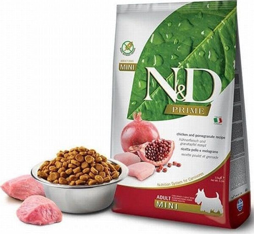 Prime Tavuklu Narlı Küçük Irk Tahılsız Yetişkin Köpek Maması 2,5 Kg