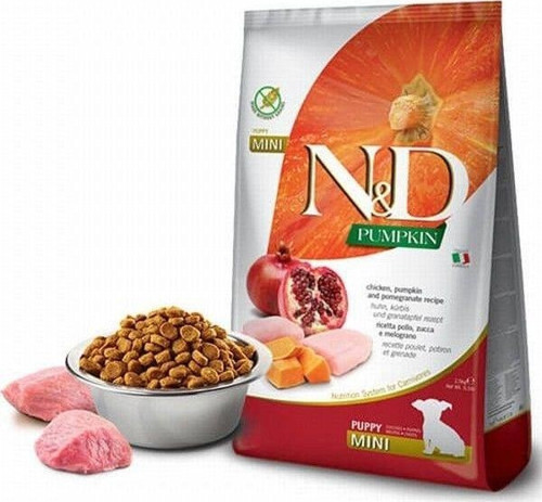 Pumpkin Balkabaklı Tavuklu Narlı Küçük Irk Tahılsız Yavru Köpek Maması 2,5 Kg