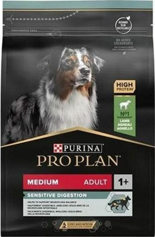 Medium Adult Sensitive Digestion Kuzulu Orta Irk Yetişkin Köpek Maması 3 Kg