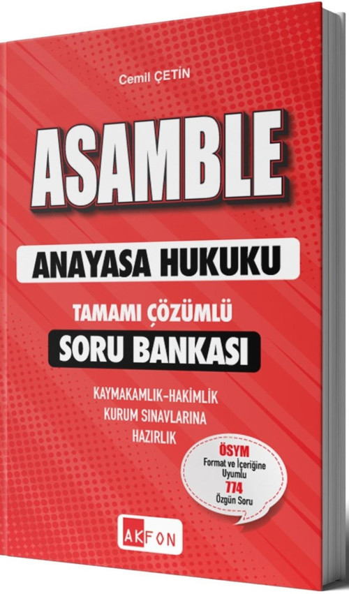Asamble Anayasa Hukuku Tamamı Çözümlü Soru Bankası Cemil Çetin