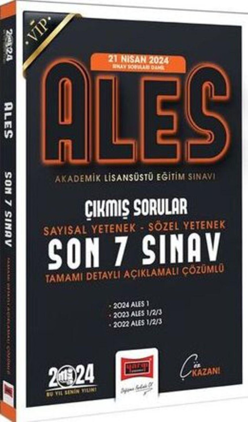 2024 ALES Son 7 Sınav Çıkmış Sorular (21 Nisan 2024 Sınavı Dahil)