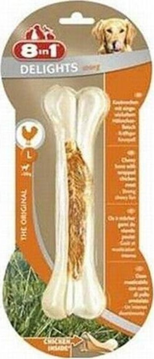 Delights Strong Tavuklu Press Kemik Büyük Irk Köpek Ödülü Large 20 Cm 130 Gr