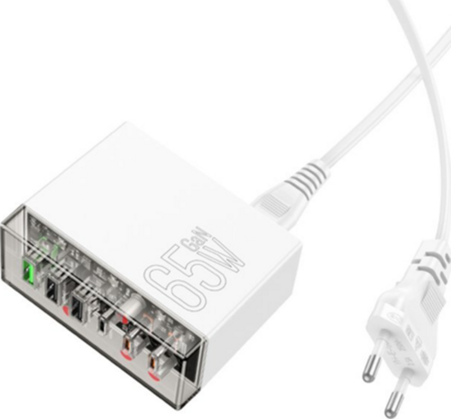N336 Fuerza PD 65W 3 Adet Type-C 3 Adet USB Şarj Aleti