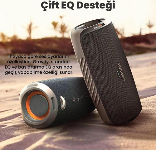 Gravity Rgb Bt 5.3 45w Ipx7 Taşınabilir Stereo Bluetooth Hoparlör Mavi