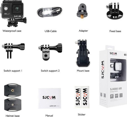 SJCAM Sj4000 Air Wifi 4k Aksiyon Kamerası Siyah